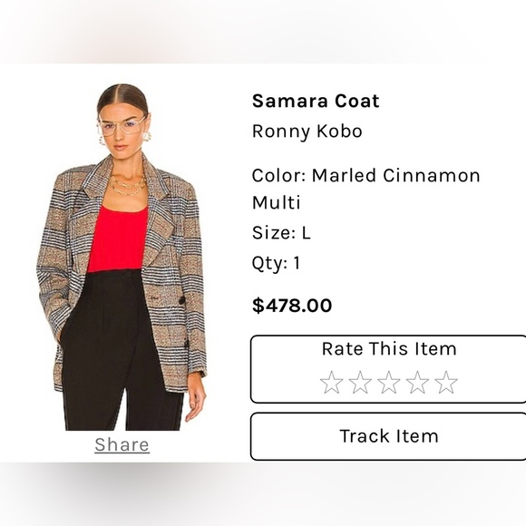 Ronny Kobo Samara Coat - Picture 1 of 1